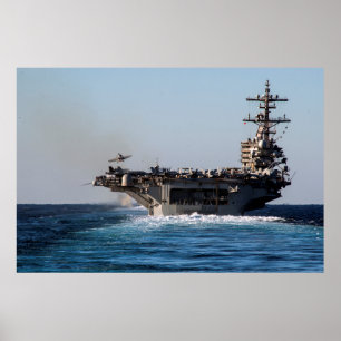 USS George H.W. Struik (CVN 77) Poster