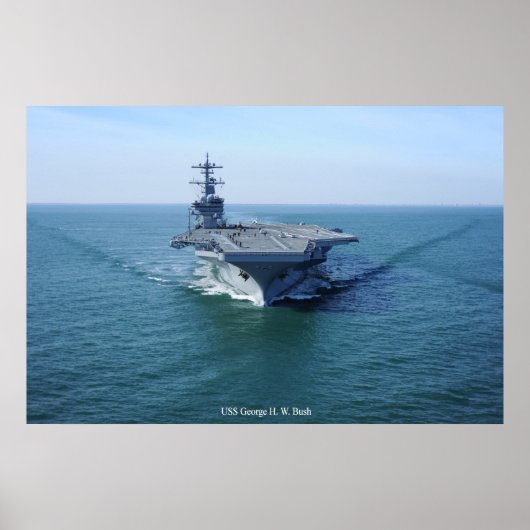 USS George H. W. struik Poster (Voorkant)