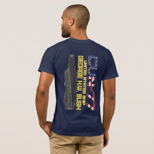 USS GEORGE H.W. STRUIK T-Shirt (Achterkant volledig)