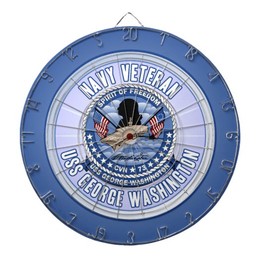 USS George Washington - CVN 73 Dartbord (Voorkant)