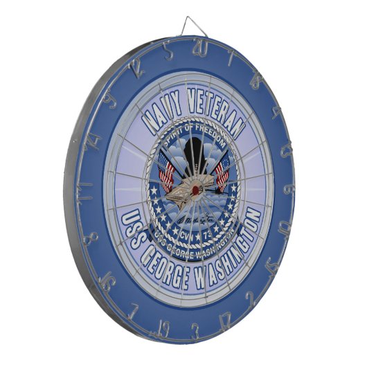 USS George Washington - CVN 73 Dartbord (Voorkant Links)