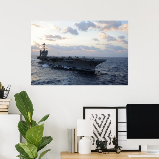 USS George Washington (CVN 73) Poster (Thuiskantoor)