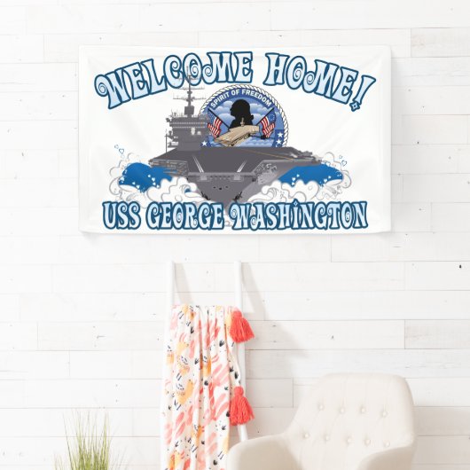 USS George Washington - Welkom thuis Spandoek (Insitu)