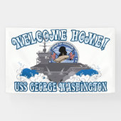 USS George Washington - Welkom thuis Spandoek (Horizontaal)