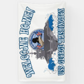 USS George Washington - Welkom thuis Spandoek (Verticaal)