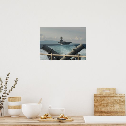 USS Gettysburg; CG 64; schepen; marine; Amerikaans Poster (Keuken)