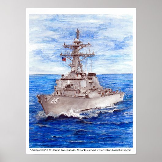 USS Gonzalez Poster (Voorkant)