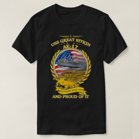 USS Great Sitkin (AE17) T-shirt (Design voorkant)