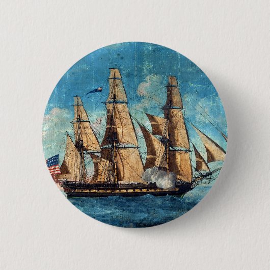 USS-grondwet 1804 oude ijronden Ronde Button 5,7 Cm (Voorkant)