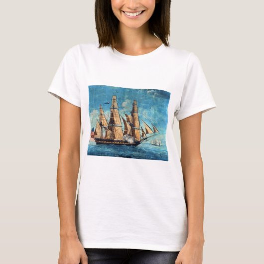 USS-grondwet 1804 oude ijronden T-shirt (Voorkant)