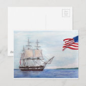 USS-grondwet Briefkaart (Voorkant / Achterkant)