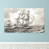 USS-grondwet Canvas Afdruk (Insitu (Houten vloer))