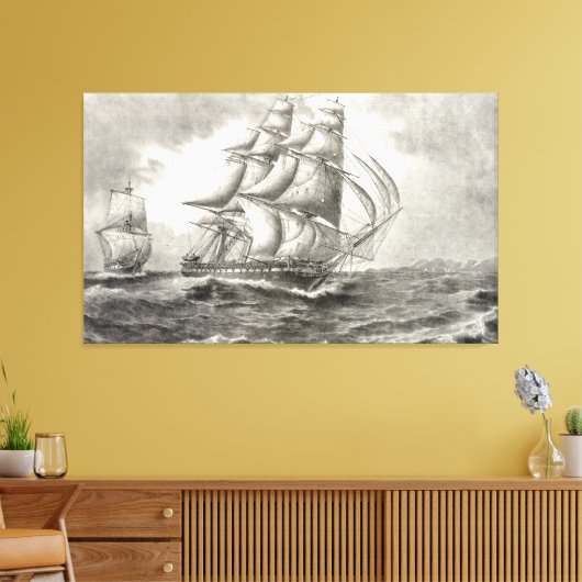 USS-grondwet Canvas Afdruk (Insitu (Woonkamer))