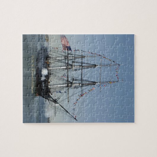 USS Grondwet Firming Cannons Legpuzzel (Horizontaal)