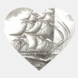 USS-grondwet Hart Sticker