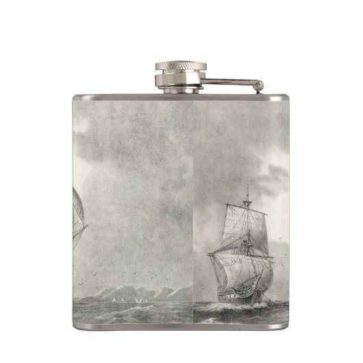 USS-grondwet Heupfles (Achterkant)