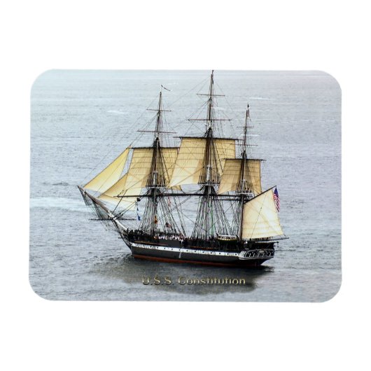 USS-grondwet in volledig masker Magneet (Horizontaal)