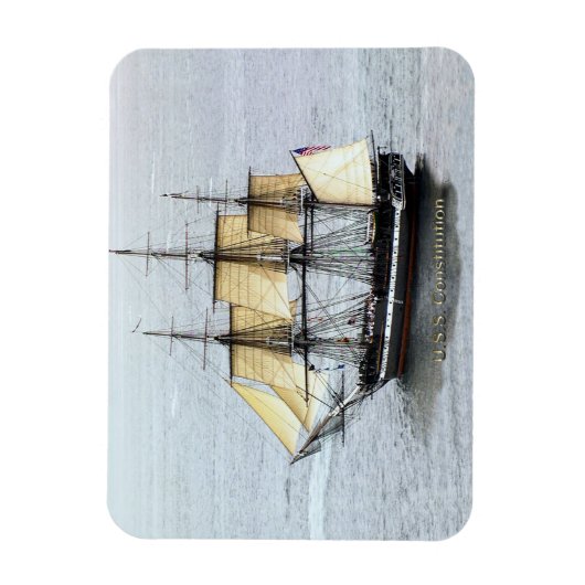 USS-grondwet in volledig masker Magneet (Verticaal)