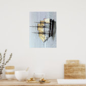 USS-grondwet in volledig masker Poster (Keuken)