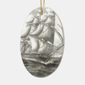 USS-grondwet Keramisch Ornament (Links)