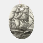 USS-grondwet Keramisch Ornament (Achterkant)