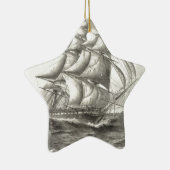 USS-grondwet Keramisch Ornament (Rechts)