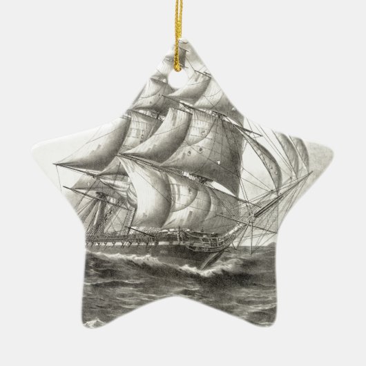 USS-grondwet Keramisch Ornament (Voorkant)