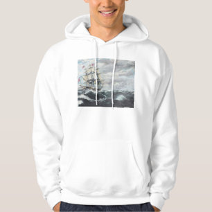 USS-grondwet leidt naar HM Frigate Guerriere Hoodie