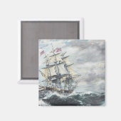 USS-grondwet leidt naar HM Frigate Guerriere Magneet (Voorkant / Achterkant)