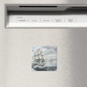 USS-grondwet leidt naar HM Frigate Guerriere Magneet (Insitu (Vaatwasser))