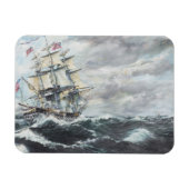 USS-grondwet leidt naar HM Frigate Guerriere Magneet (Horizontaal)