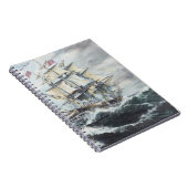 USS-grondwet leidt naar HM Frigate Guerriere Notitieboek (Rechterzijde)