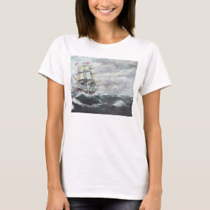 USS-grondwet leidt naar HM Frigate Guerriere T-shirt