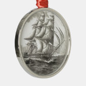 USS-grondwet Metalen Ornament (Rechts)