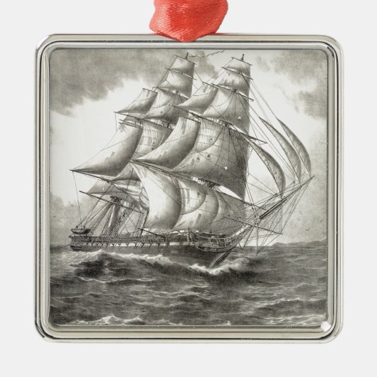 USS-grondwet Metalen Ornament (Voorkant)