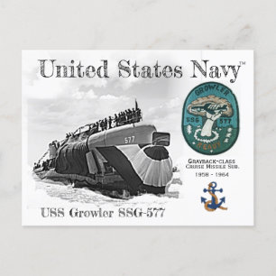 USS GROWLER SSG-577 ONDERZEEËR - BRIEFKAART