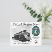 USS GROWLER SSG-577 ONDERZEEËR - BRIEFKAART (Staand voorkant)