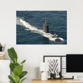 USS Hampton (SSN 767) Poster (Thuiskantoor)