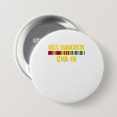 USS Hancock CVA19 Vietnam Veteraan Ronde Button 7,6 Cm (Voorkant /achterkant)