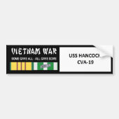 USS HANCOCK VIETNAM WAR VETERAN BUMPERSTICKER (Voorkant)