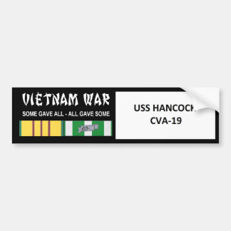 USS HANCOCK VIETNAM WAR VETERAN BUMPERSTICKER