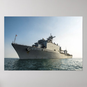USS Harpers Ferry (LSD 49) Poster