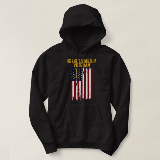 USS Harry E. Yarnell CG-17 Cruiser Veterans Day Fa Hoodie (Design voorkant)