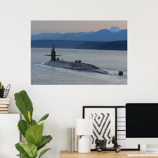 USS Henry M. Jackson (SSBN 730) Poster (Thuiskantoor)