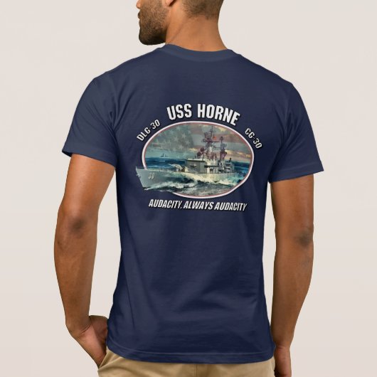 USS Horne - Audacity T-Shirt (Achterkant)