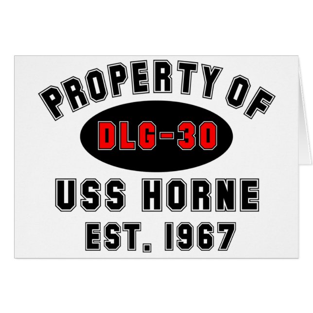USS Horne DLG-30 (Voorkant Horizontaal)