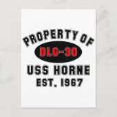 USS Horne DLG-30 Briefkaart (Voorkant)