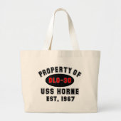 USS Horne DLG-30 Grote Tote Bag (Voorkant)