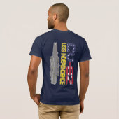 USS INDEPENDENCE CV-62 T-Shirt (Achterkant volledig)