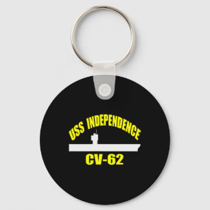 USS Independence CV-62 Vliegtuig Carrier Fathers D Sleutelhanger